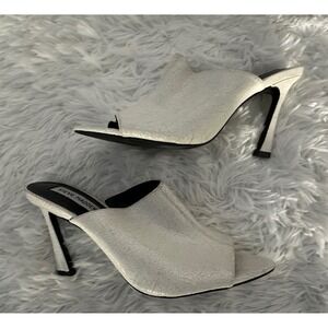 Steve‎ Madden Dayla peep-toe mule Shoes sz 8
